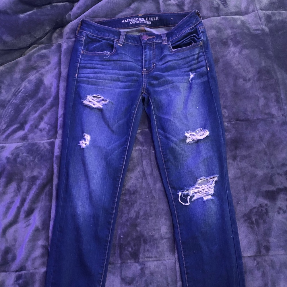 american eagle high rise skinny jeans